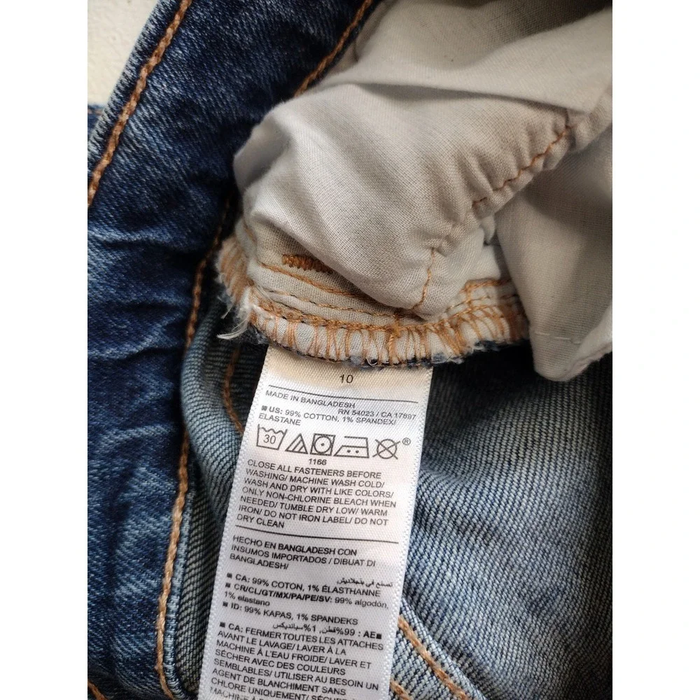 Old Navy Girls High-Rise Flare Jeans Medium Wash‎ Built-In Tough Size 10